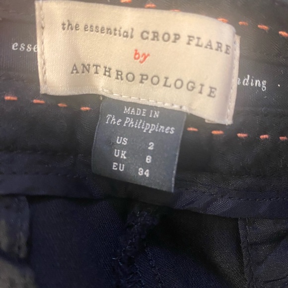 THE ESSENTIALS CROP FLARE BY ANTHROPOLOGIE SIZE 2 - Picture 3 of 4
